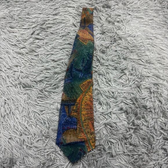 Alcione Tie 100% Silk - Picture 1 of 4